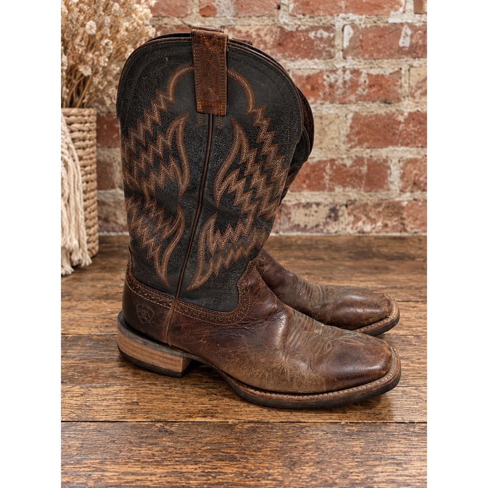Ariat Tycoon Western Boot Square Toe Leather 10014053 Mens 8D Rodeo Country
